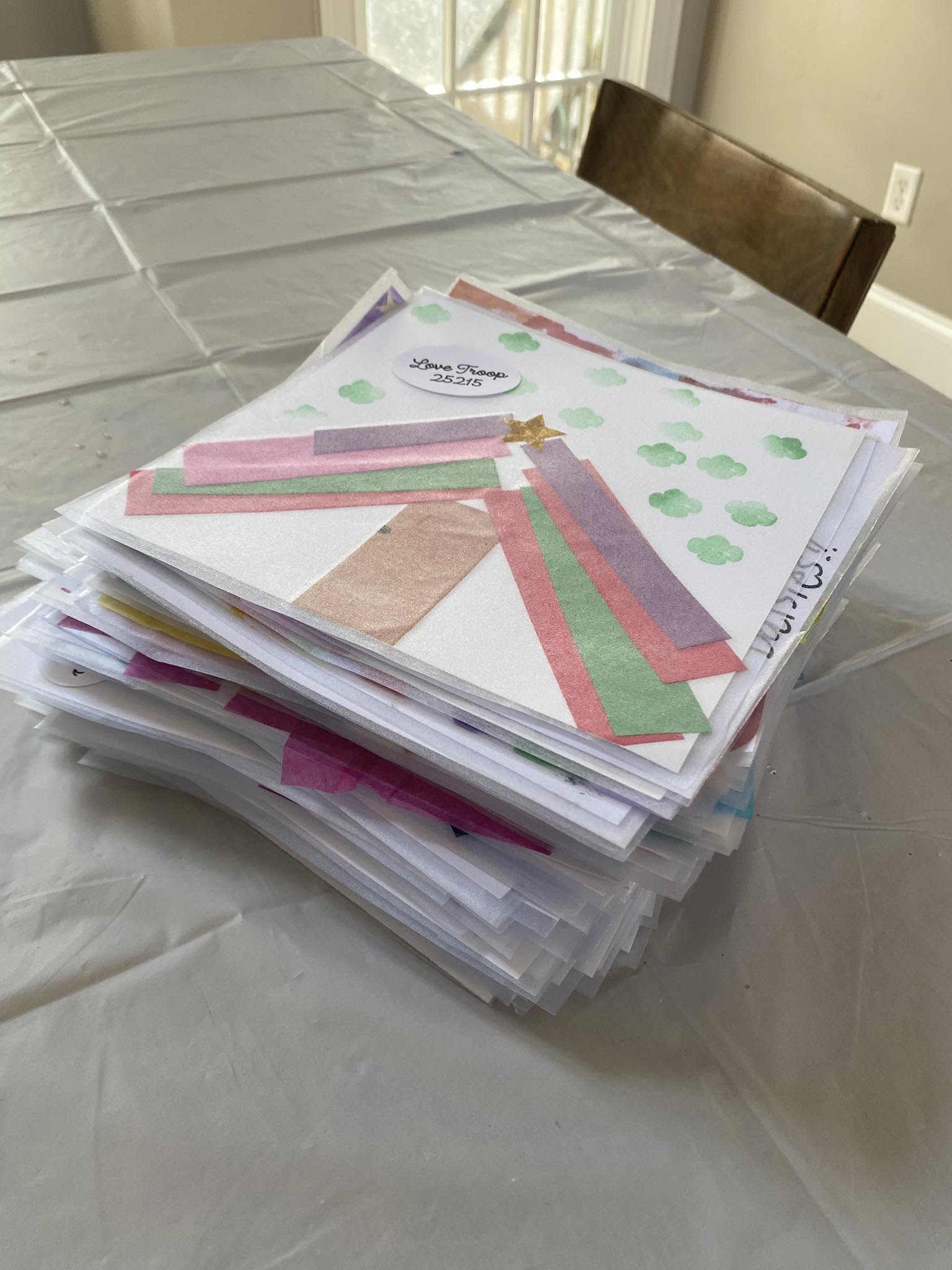 Photo for Service Project - Making Placemats for Meals on Wheels
